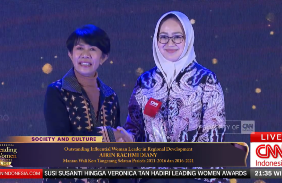 Airin Rachmi Diany Sabet Penghargaan Influential Woman Leader in Regional Development