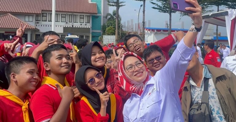 Airin Rachmi Diany Ajak Tebarkan Kebaikan di Perayaan HUT ke-80 PMI