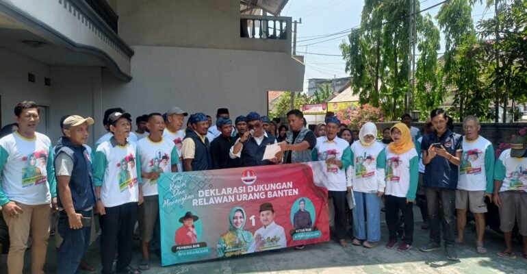 Pilkada 2024, Airin Rachmi Diany-Ade Sumardi Dapat Dukungan dari Relawan Urang Banten