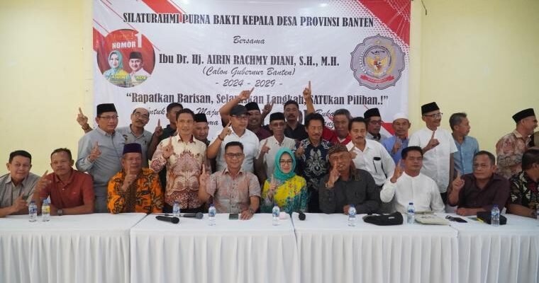 Ratusan Mantan Kades dan Lurah Dukung Airin Rachmi Diany-Ade Sumardi di Pilkada Banten